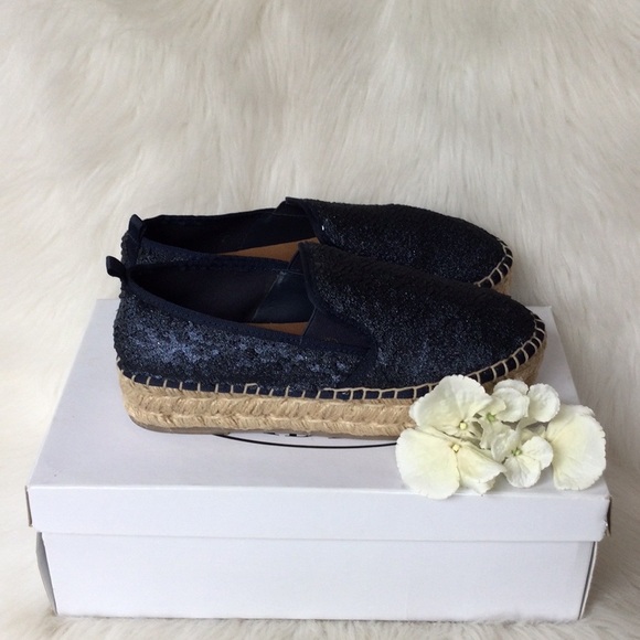 Steve Madden Navy Poppi Sequin Sneakers - Picture 4 of 9